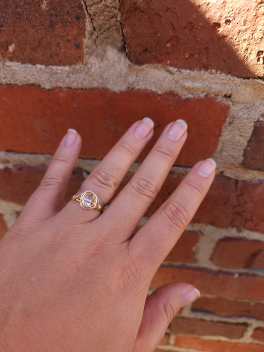 Herkimer Diamond Ring